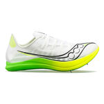 Chaussures de running Saucony Saucony Terminal VT Spikes Femmes-Blanc,Vert Fluo