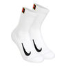 Court Multiplier Cushioned Chaussettes De Tennis Pack De 2 Unités-Blanc,Noir