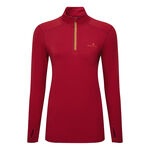 V&ecirc;tements Ronhill Ronhill Core Thermal 1/2 Zip Maillot De Course Femmes-Rouge