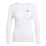 Vêtements adidas adidas 3/4 Pro Haut Manches Longues Femmes-Blanc