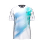 V&ecirc;tements HEAD HEAD Topspin T-shirt Gar&ccedil;ons - turquoise, blanc