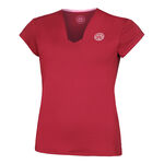 Vêtements BIDI BADU BIDI BADU Bubble V-Neck T-shirt Femmes-Rouge