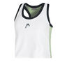 Play Crop D&eacute;bardeur Tank Top Femmes-Blanc,Bleu Fonc&eacute;