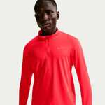 V&ecirc;tements Nike Nike Pacer Half-Zip Maillot de course Hommes - rouge clair, argent