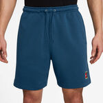 Vêtements Nike Nike Court Dri-Fit Heritage Fleece Shorts Hommes-Bleu Gris