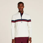 V&ecirc;tements de tennis Wilson Wilson Elevate Performance Half-Zip Haut manches longues Hommes-sable