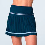 Vêtements Lucky in Love Lucky in Love Motion Pleated Jupe Femmes - bleu foncé, blanc