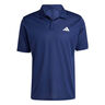 Basic Polo Hommes-bleu fonc&eacute;