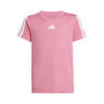 Vêtements adidas adidas Training Essentials 3 Stripes T-shirt Enfants - rosé, blanc