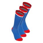 Vêtements De Tennis BIDI BADU Bold Bro III Crew Printed Move Socks 3 Pack - blue/white/red