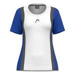 Vêtements HEAD HEAD Club 25 Tech T-shirt Femmes-Blanc,Bleu