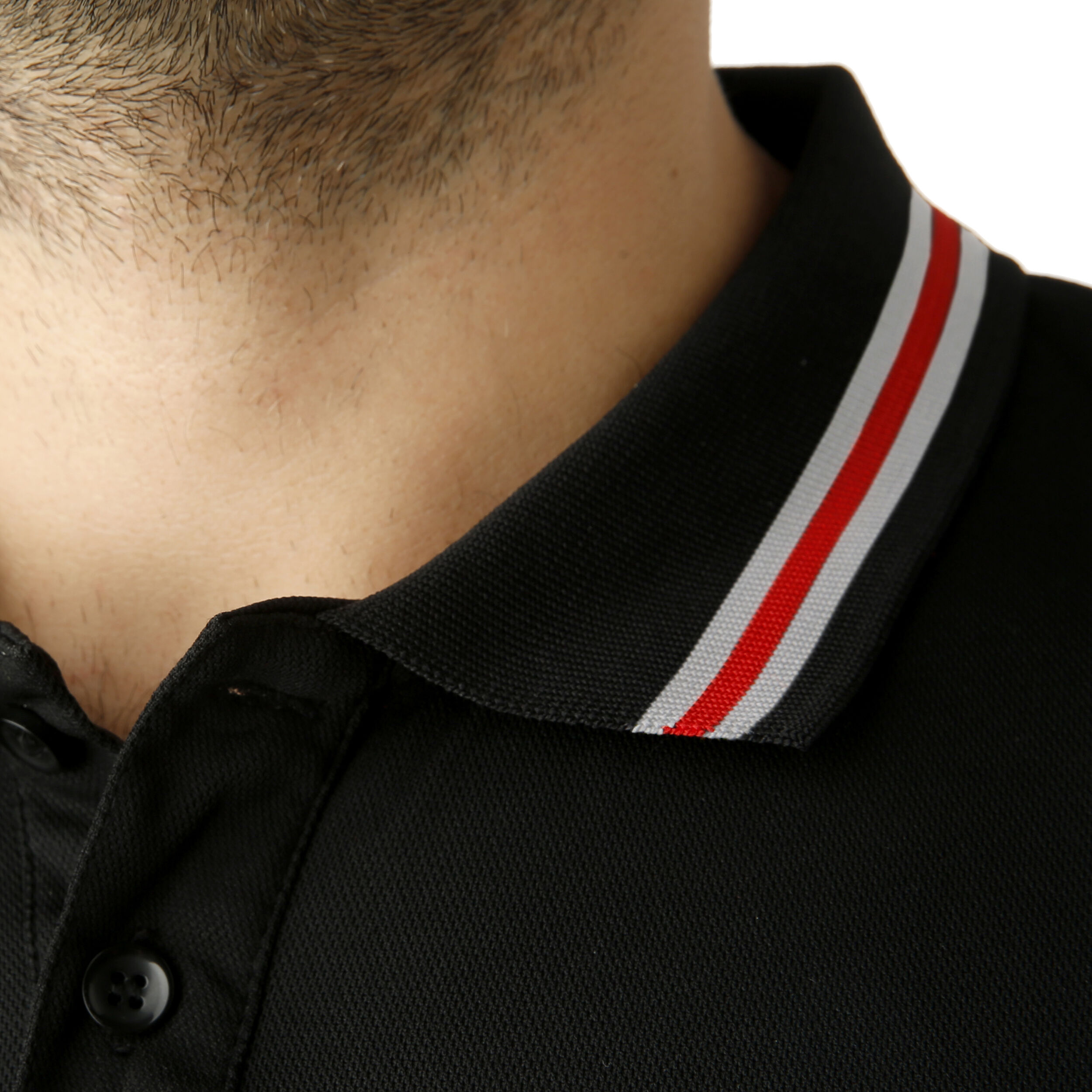 Buy Fila Piro Polo Hommes Noir Rouge online Tennis Point CH
