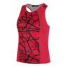 Miria Printed D&eacute;bardeur Tank Top Femmes-Rouge,Noir