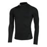 Heatgear Comp Mock Haut Manches Longues Hommes-Noir