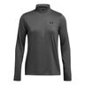 Tech 1/2 Zip Haut Manches Longues Femmes-Gris