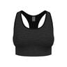 Seamless Medium Padded Soutien-gorge Sport Femmes-Noir
