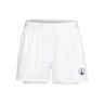 Point 2in1 Shorts Femmes-Blanc,Bleu Foncé