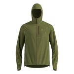 V&ecirc;tements Odlo Odlo Zeroweight Dual Dry PK Waterproof Veste running Hommes-vert