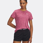 V&ecirc;tements Under Armour Under Armour Tech Twist T-shirt Femmes-Berry, Blanc