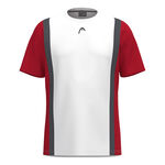 Vêtements HEAD HEAD Club 25 Tech T-shirt Hommes-Rouge,Blanc