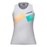 Pro D&eacute;bardeur tank top Femmes - abricot, blanc