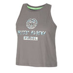 V&ecirc;tements BIDI BADU BIDI BADU Good Vibes Logo Chill D&eacute;bardeur Tank Top Femmes-Gris,Bleu