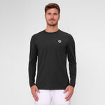 Vêtements BIDI BADU BIDI BADU Crew Roundneck Haut Manches Longues Hommes-Noir