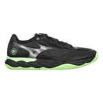 Chaussures de padel Mizuno Mizuno WAVE ENFORCE COURT PADEL Chaussures padel Hommes-noir, vert fluo