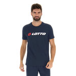 Lotto Lotto MSC II Logo T-shirt Hommes - bleu fonc&eacute;, blanc