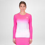 Vêtements BIDI BADU BIDI BADU Crew Gradiant Haut Manches Longues Femmes-Pink,Blanc