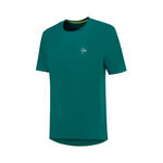V&ecirc;tements de tennis Dunlop Dunlop Club Crew T-shirt Gar&ccedil;ons-vert fonc&eacute;