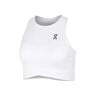 Court Crop D&eacute;bardeur Tank Top Femmes-Blanc