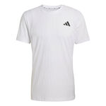 V&ecirc;tements de tennis adidas adidas Freelift T-shirt Hommes-blanc