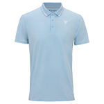 V&ecirc;tements de tennis Tecnifibre Tecnifibre TEAM TECH POLO WHITE Polo Hommes-bleu clair