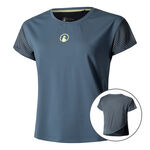 Vêtements Quiet Please Quiet Please Perspectives Cross T-shirt Femmes-Bleu