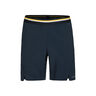 Performance Shorts Hommes-Bleu Fonc&eacute;,Jaune Dor&eacute;
