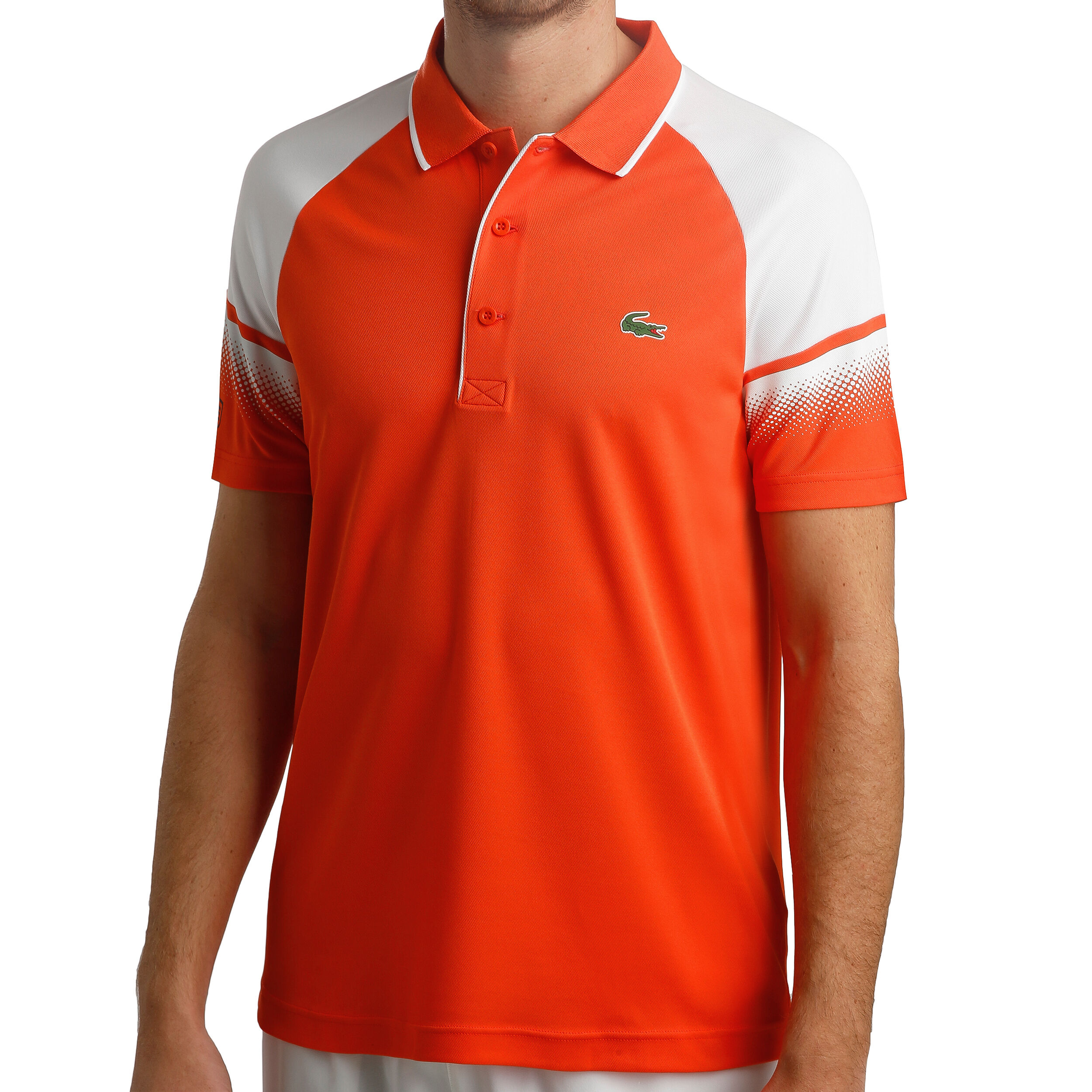 Polo lacoste orange blanc shop