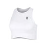 Court Crop Débardeur Tank Top Femmes-Blanc