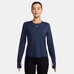 Vêtements Nike Nike One Classic Dri-FIT Haut manches longues Femmes - bleu foncé, blanc