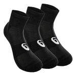 Vêtements ASICS ASICS Quarter Chaussettes De Sport Pack De 3-Noir,Blanc