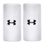 V&ecirc;tements Under Armour Under Armour 6in Performance Poignet Pack de 2 unit&eacute;s Unisex - blanc, noir