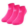 Leana No Show Tech Chaussettes De Sport Pack De 3 Femmes-Pink,Blanc