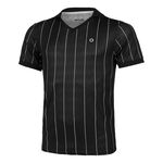 Vêtements Tennis-Point Tennis-Point Stripes Polo Edition Spéciale Hommes-Noir,Blanc