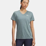 V&ecirc;tements Under Armour Under Armour Tech Twist T-shirt Femmes-bleu gris