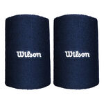 Vêtements de tennis Wilson Wilson Wide Terry Poignet Unisex - bleu foncé, 