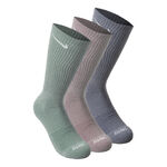 V&ecirc;tements Nike Nike Everyday Plus Cushioned Chaussettes de sport Pack de 3 Unisex - vert olive, gris