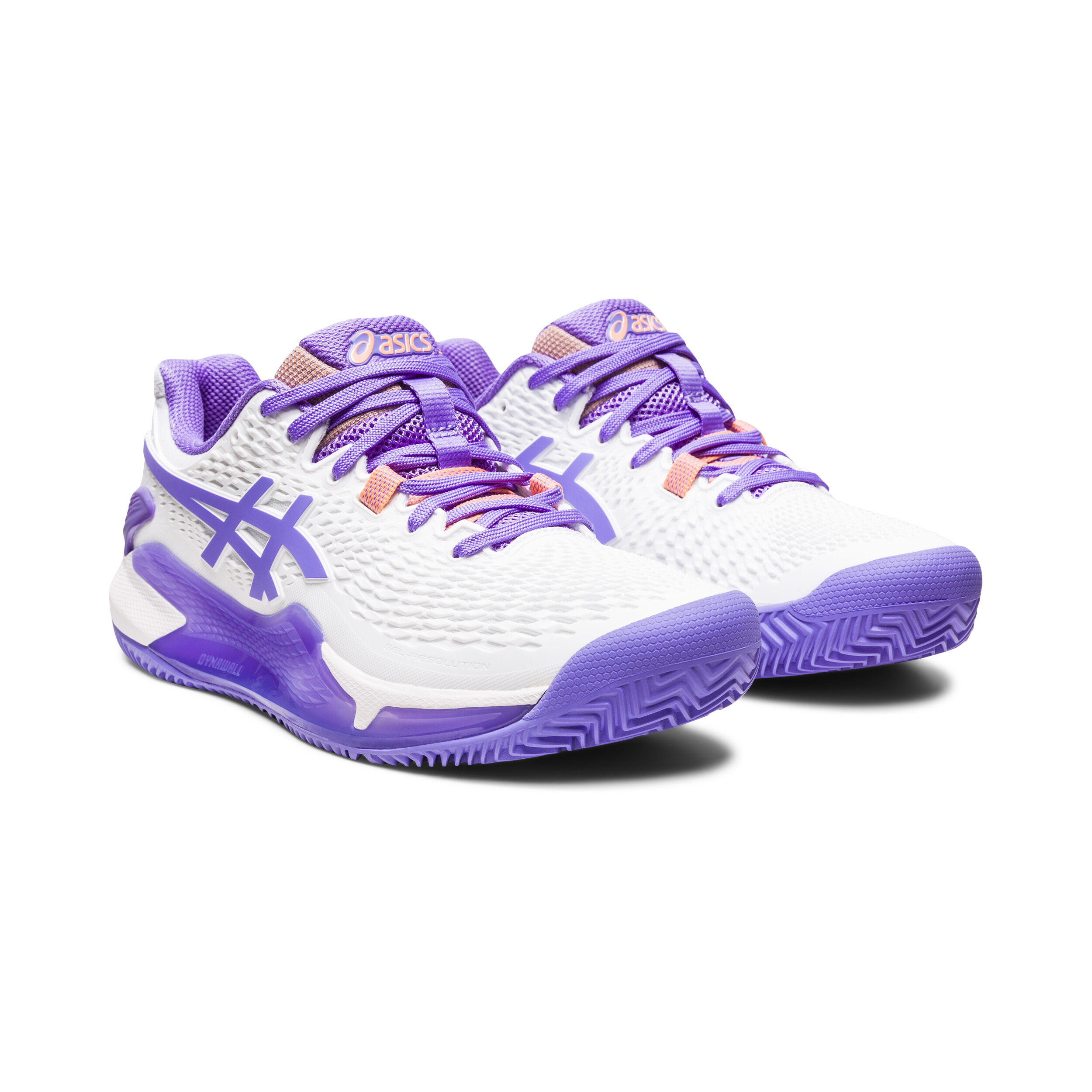 Buy ASICS Gel Resolution 9 Chaussure Terre Battue Femmes Blanc Lilas online Tennis Point CH
