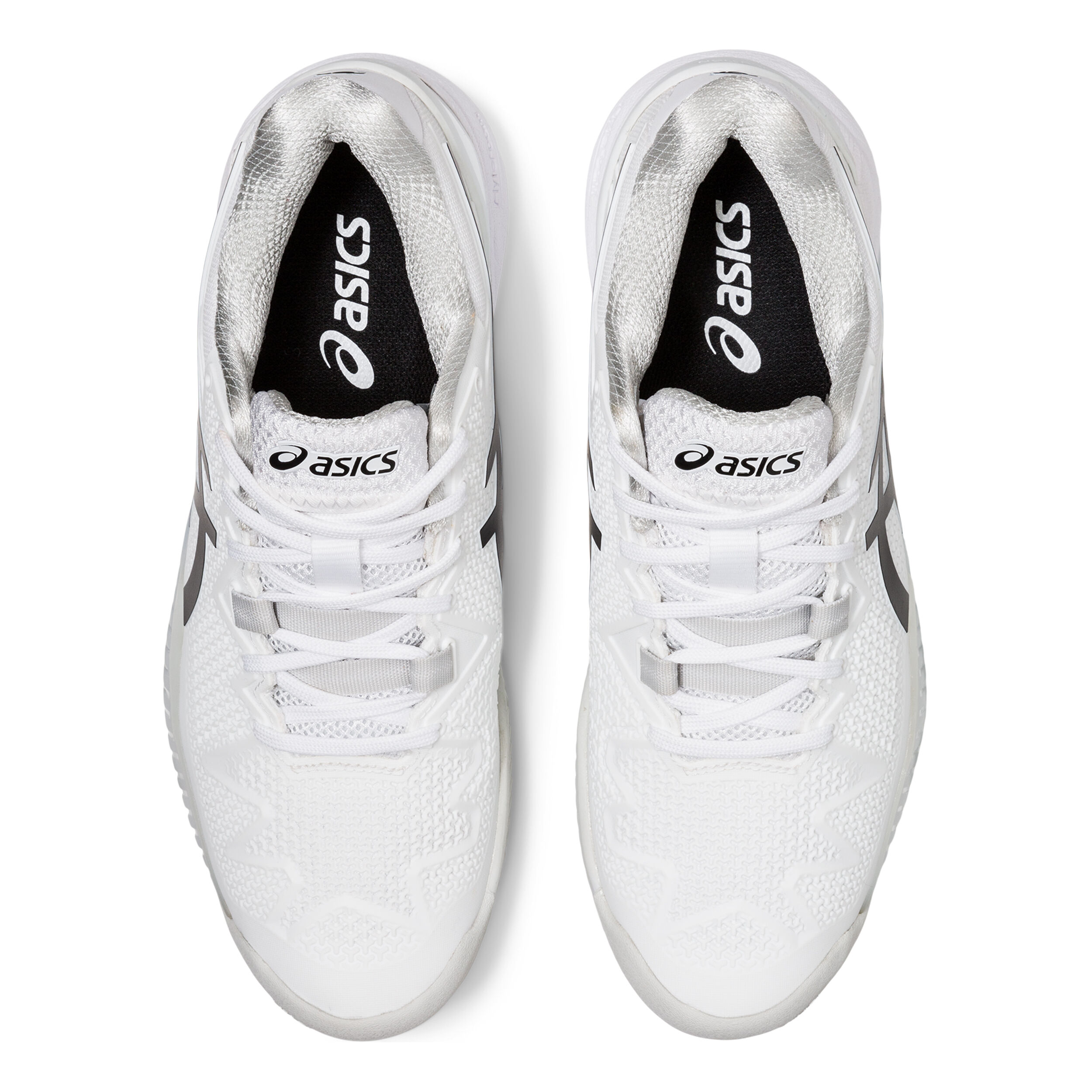 Asics blanche point noir discount