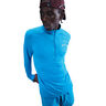 Stride Half-Zip Maillot de course Hommes - bleu, argent