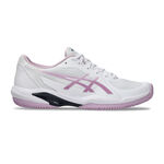 Chaussures de tennis ASICS ASICS Solution Swift FF 2 Clay Chaussure Terre Battue Femmes-Blanc,Vieux Rose
